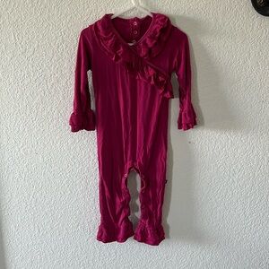 KicKee Pants kimono long sleeve romper 18-24m